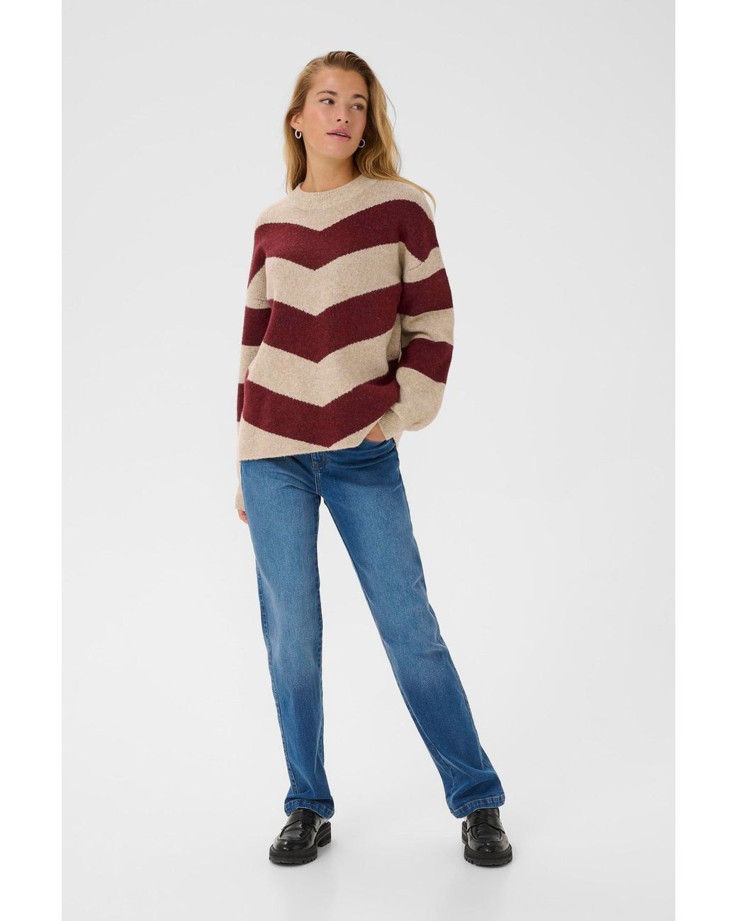 Kaffe Brown Pullover Kaverana