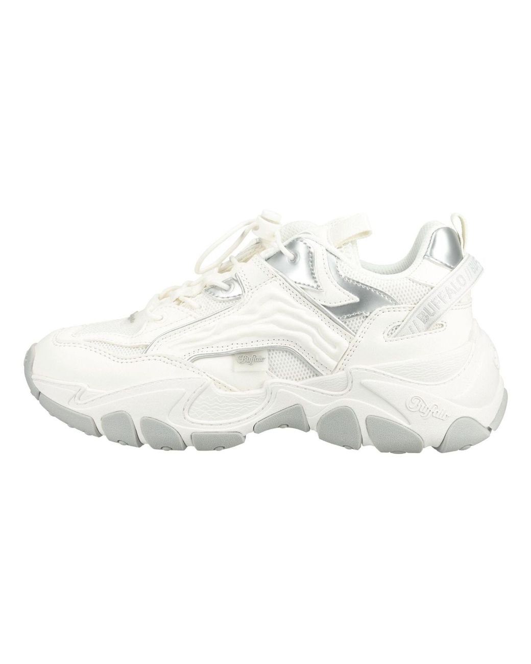 Buffalo White Lederimitat/Textil Sneaker