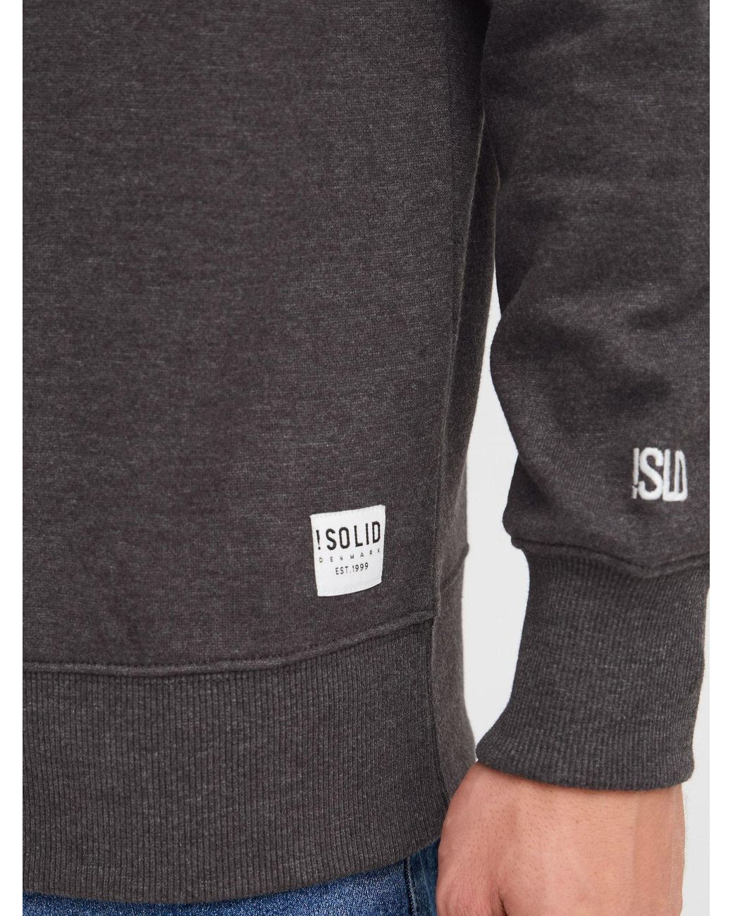 Solid Pullover Chad in Gray für Herren