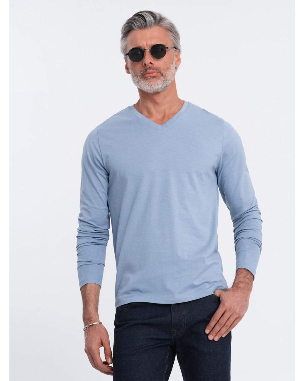 Ombre Pullover in Blue für Herren