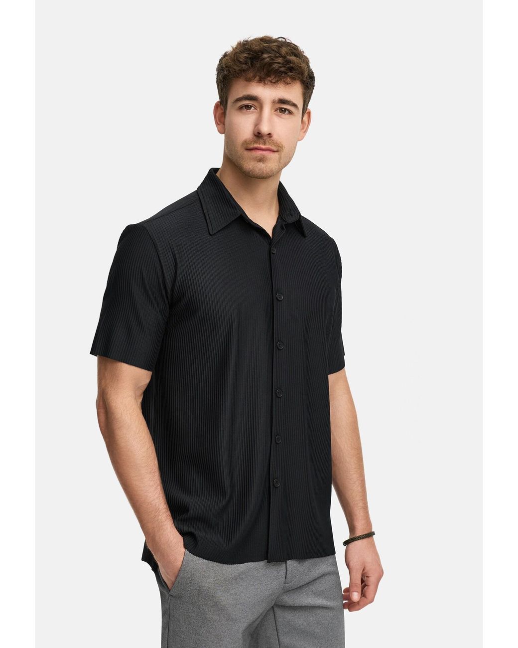 INDICODE Hemd Lamgo in Black für Herren