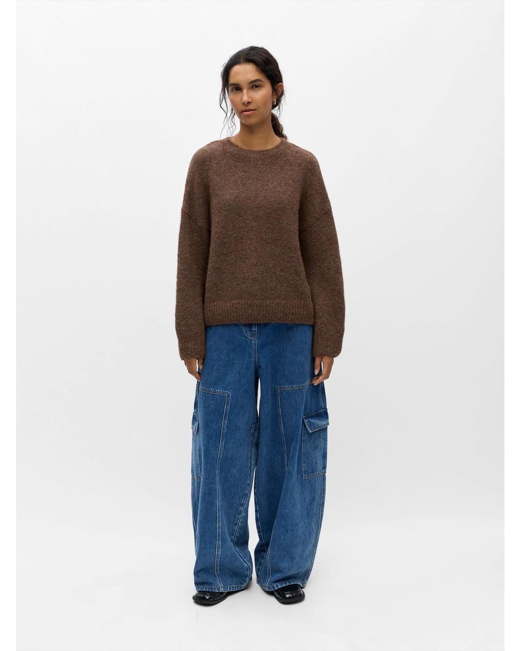 Object Blue Pullover Objsaggia