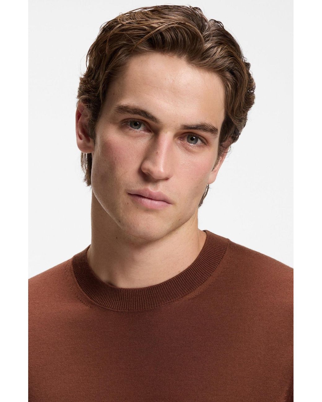 Boss Pullover Leno in Brown für Herren