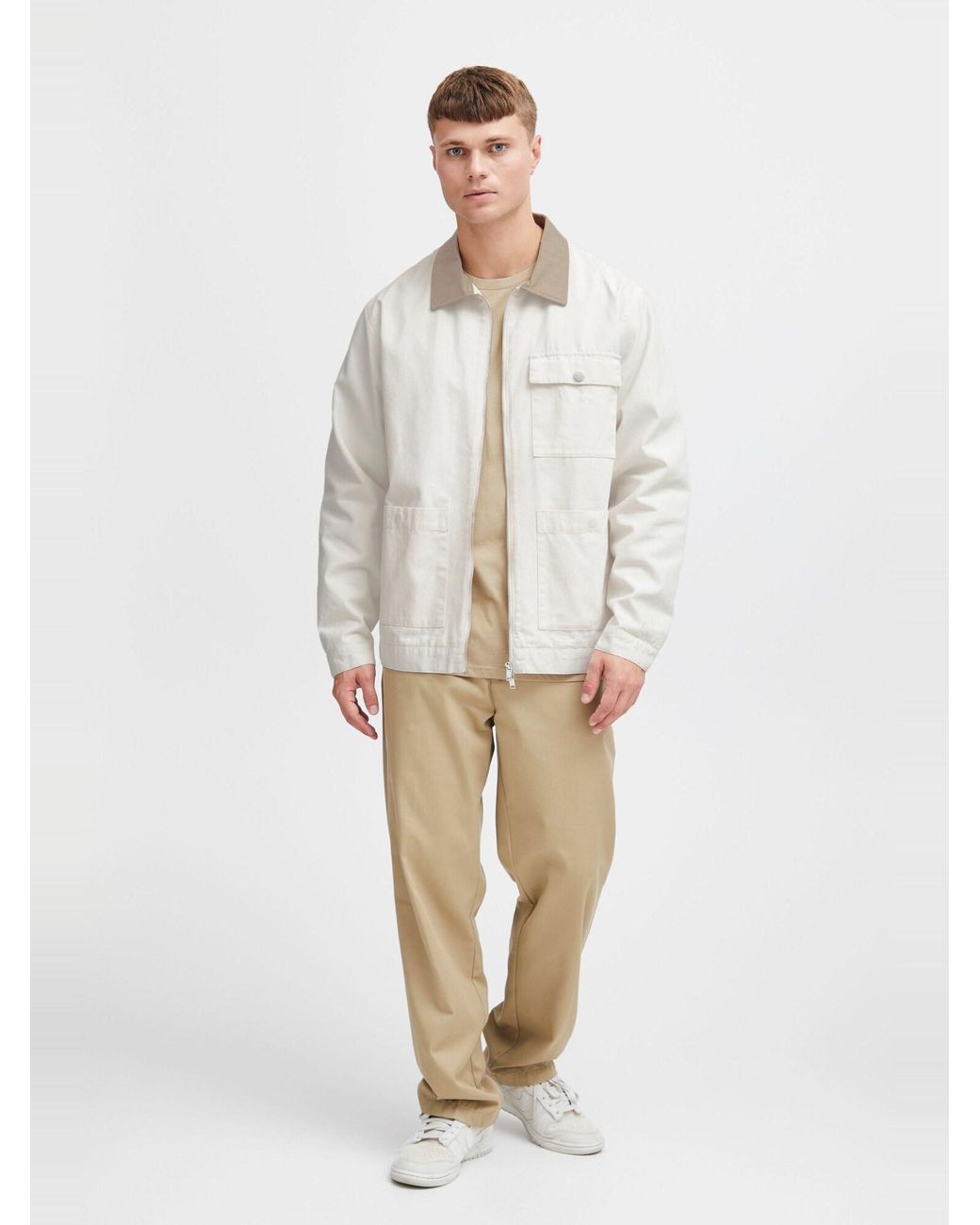 Solid Übergangsjacke Ib in White für Herren