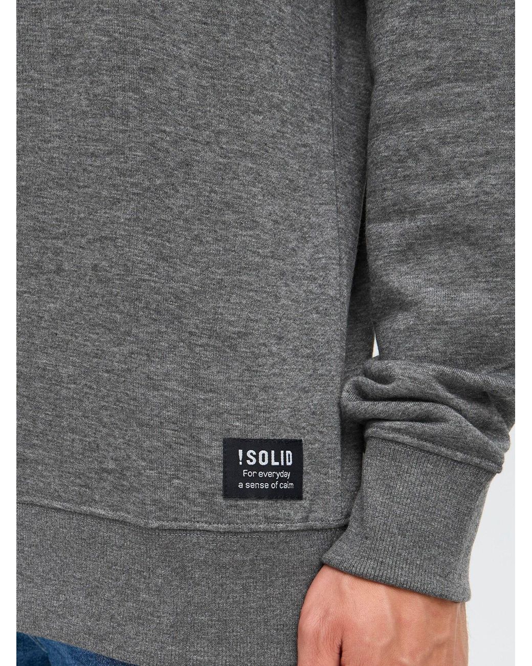 Solid Sweatshirt Sddixon in Gray für Herren