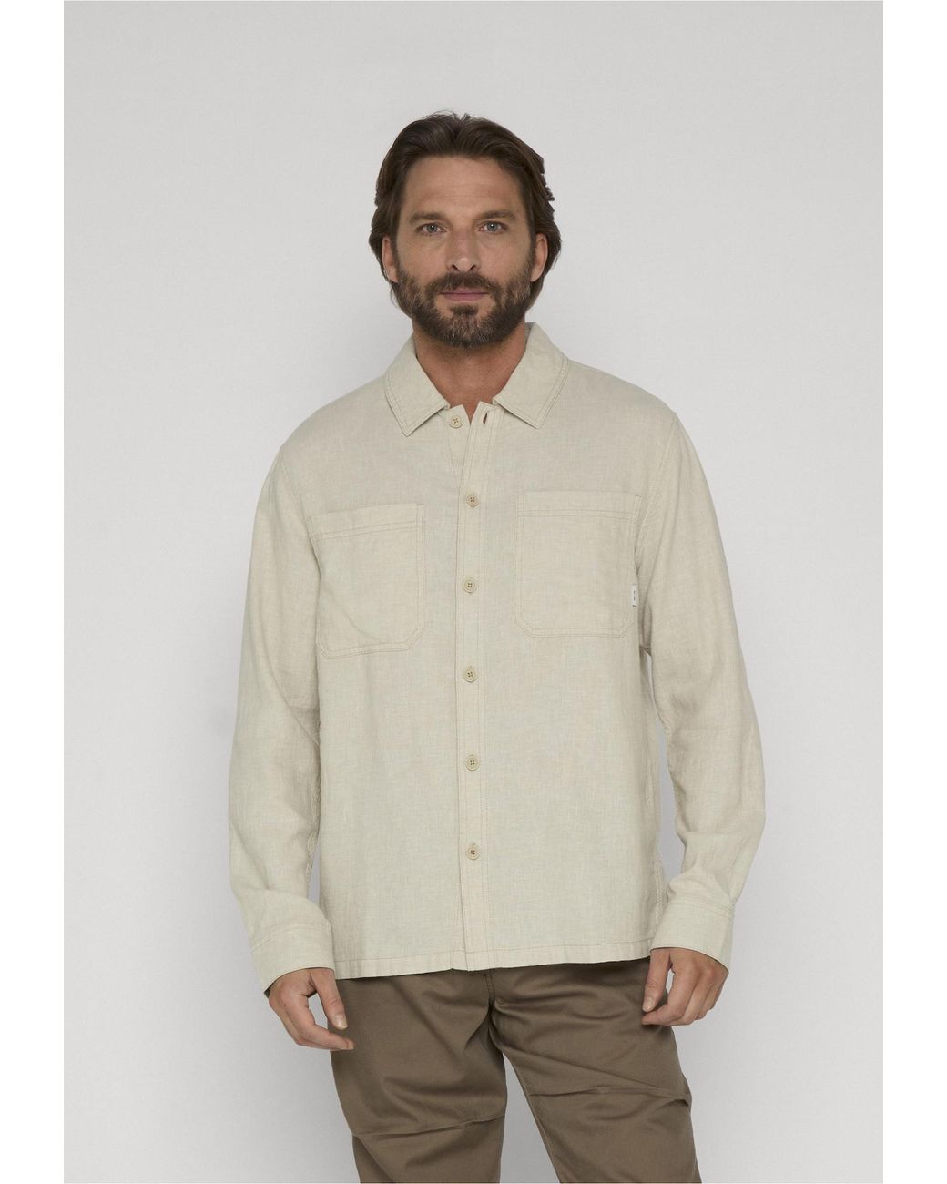 INDICODE Hemd Trope in White für Herren