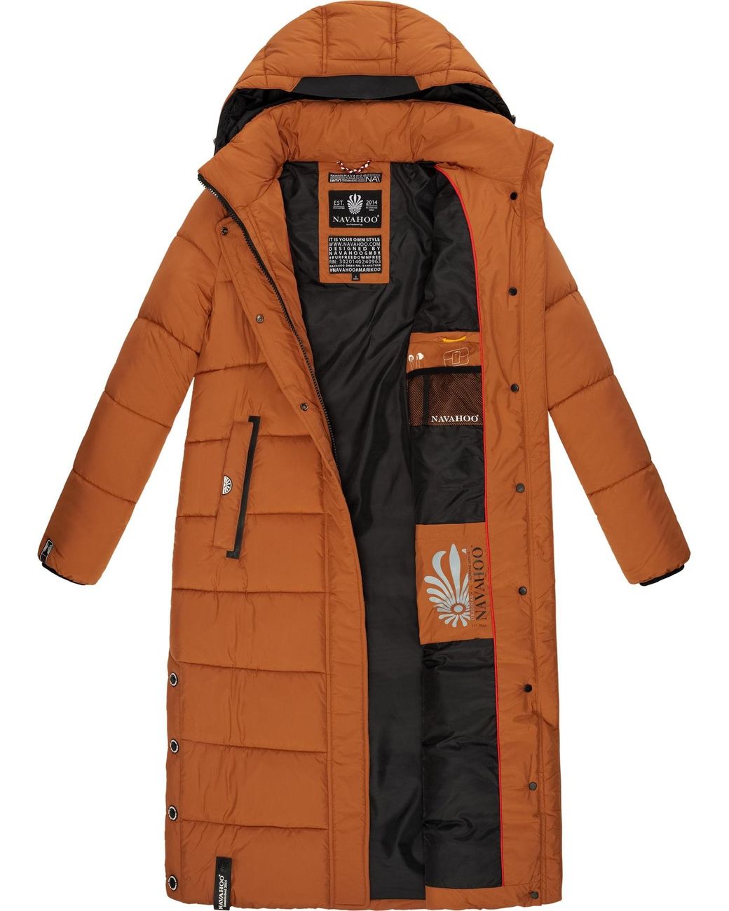 Navahoo Brown Wintermantel Isalie