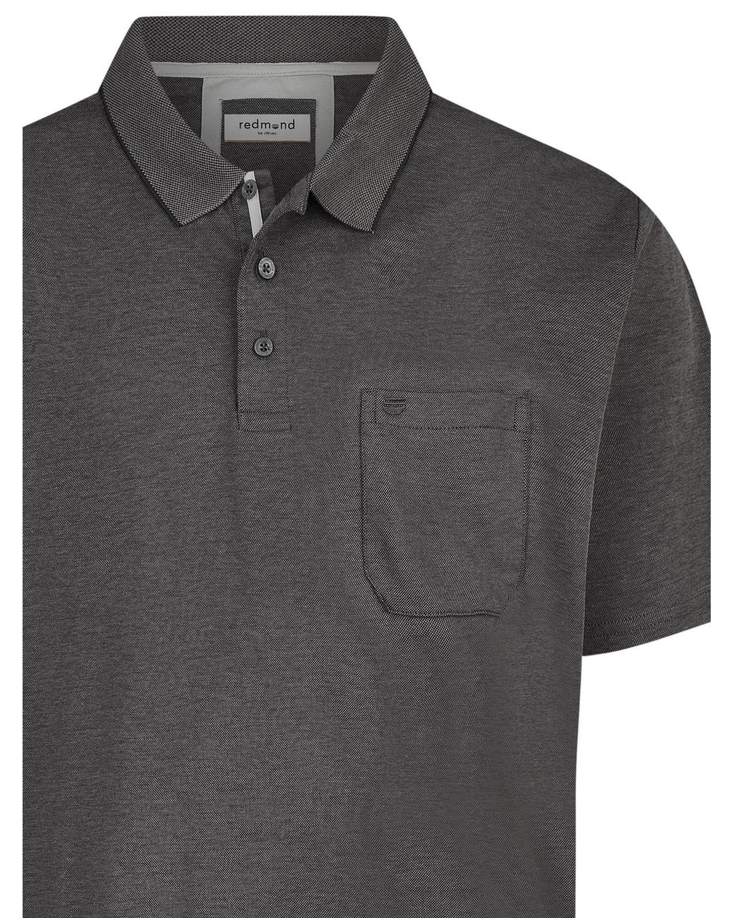 Redmond Shirt Basic in Black für Herren