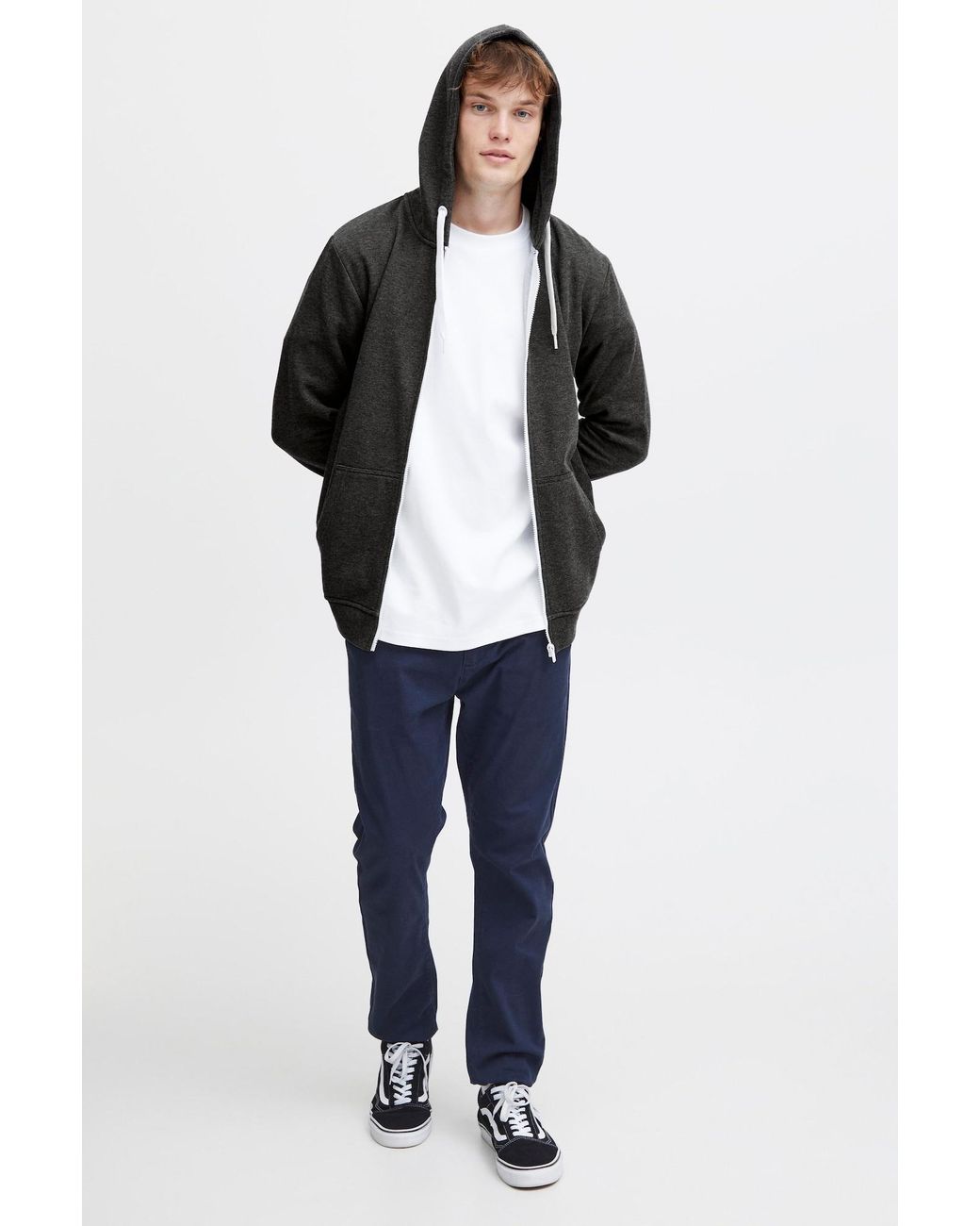 Solid Sweatjacke Olli in Black für Herren
