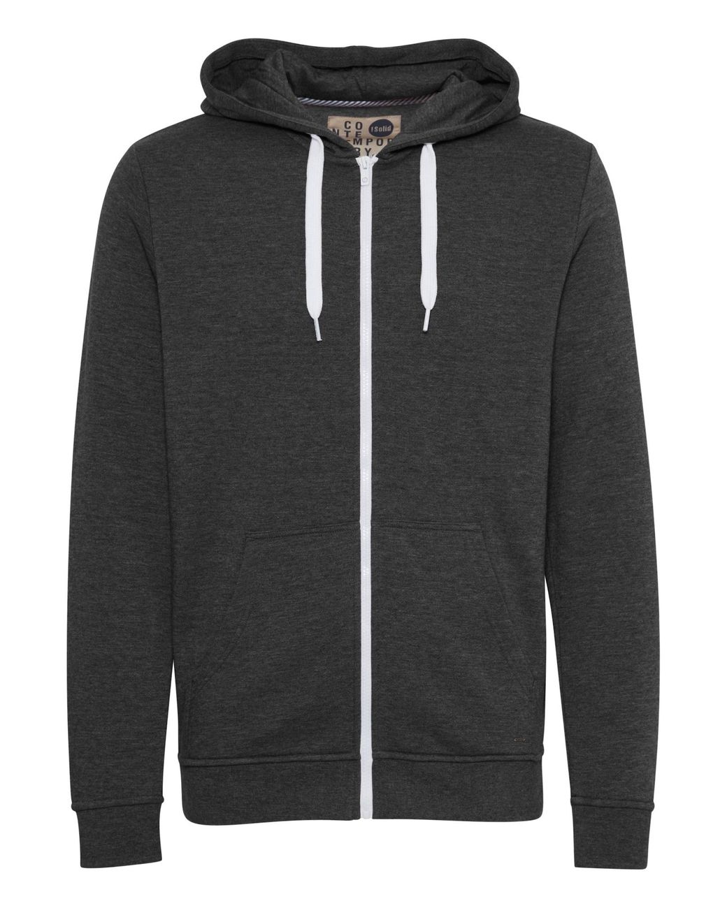 Solid Sweatjacke Olli in Black für Herren