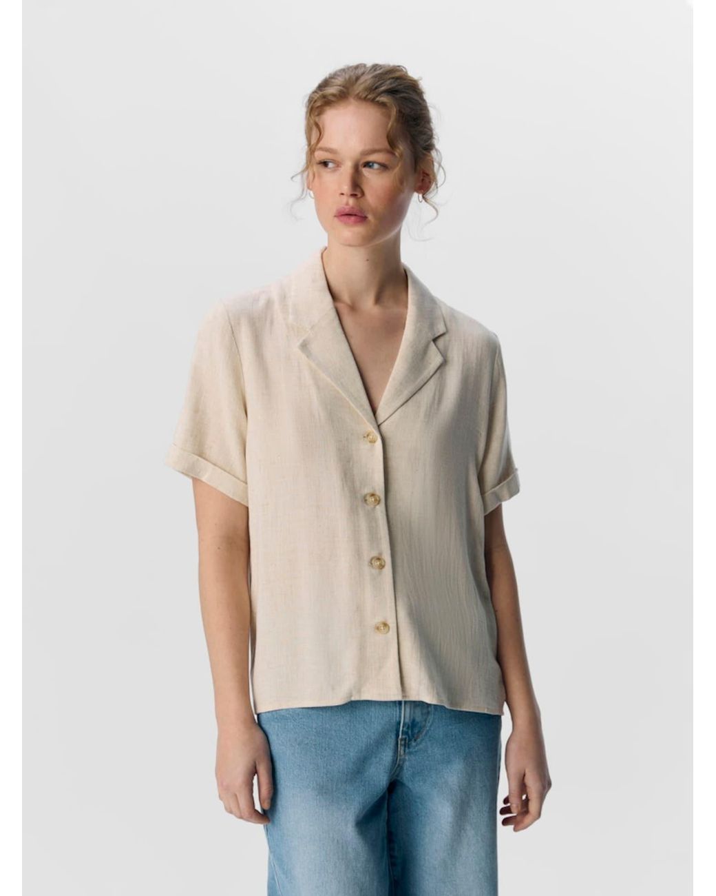 Object Natural Bluse Objsanne