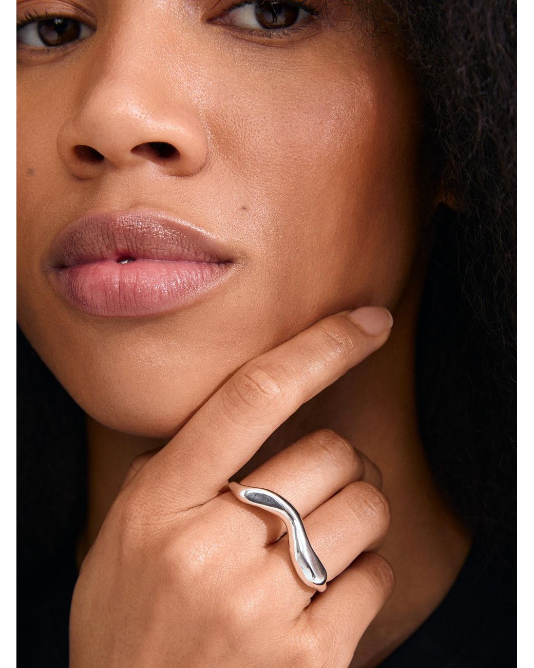 Pilgrim White Ring Evon