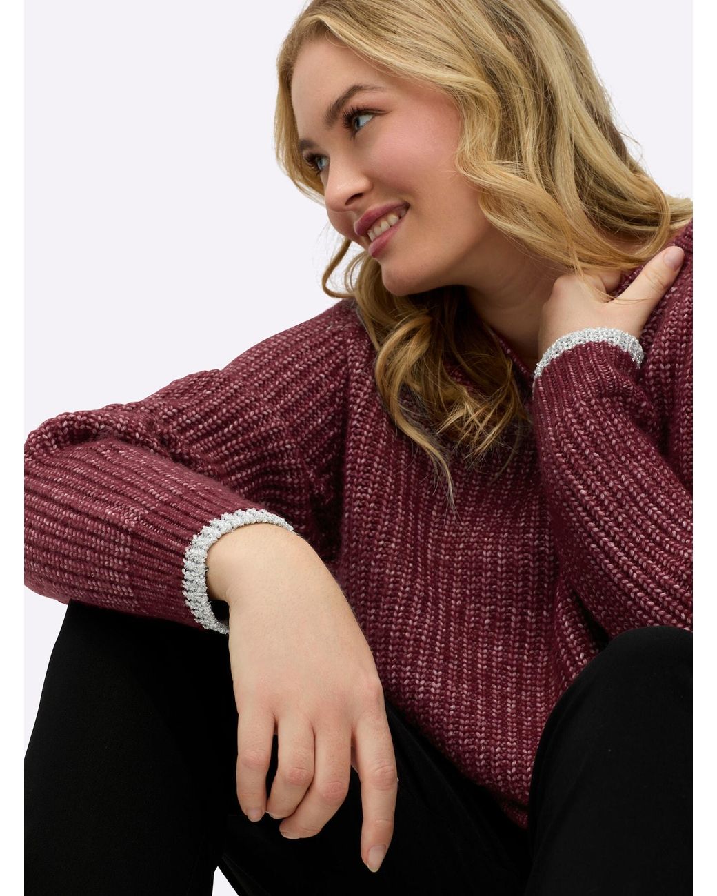 Sheego Red Pullover