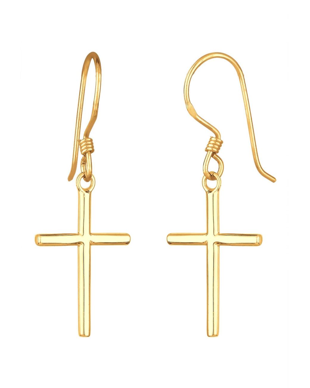 Elli Jewelry Metallic Ohrringe Kreuz