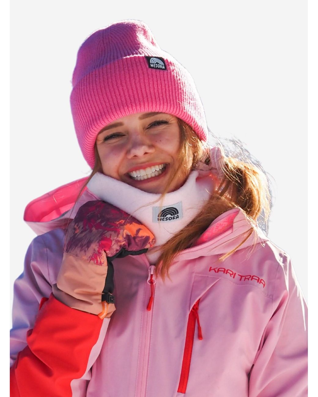 WESORA GmbH Pink Schlauchschal Fleece Neckwarmer