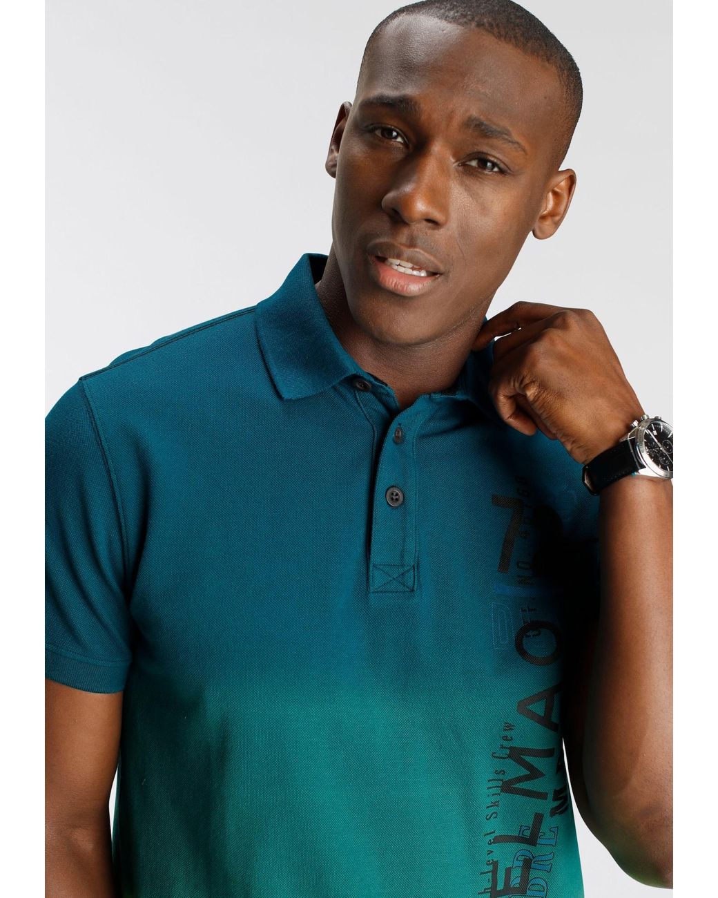 Delmao Shirt in Green für Herren