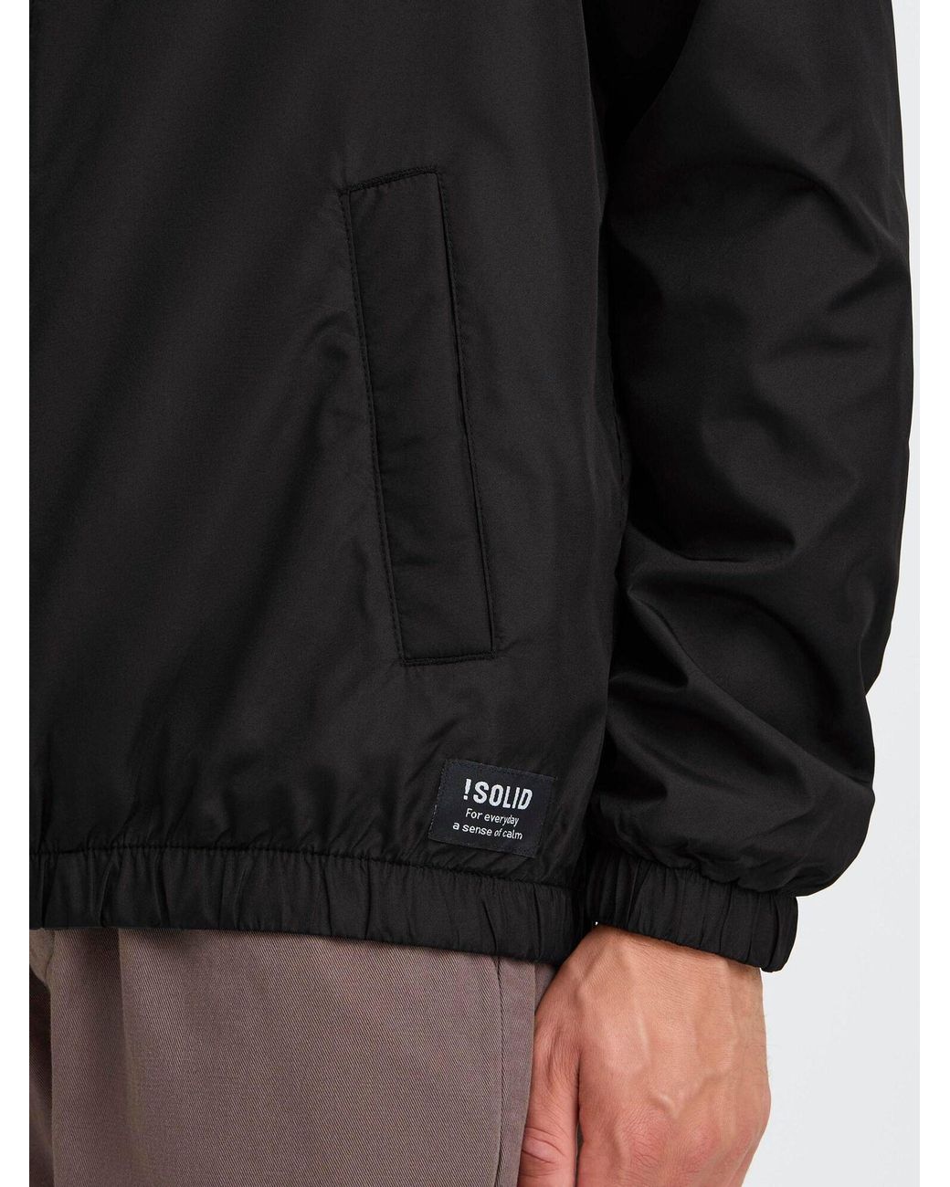 Solid Übergangsjacke Franko in Black für Herren