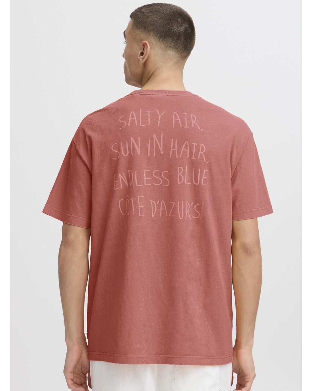 Solid Rundhalsshirt Sdpavlo in Pink für Herren