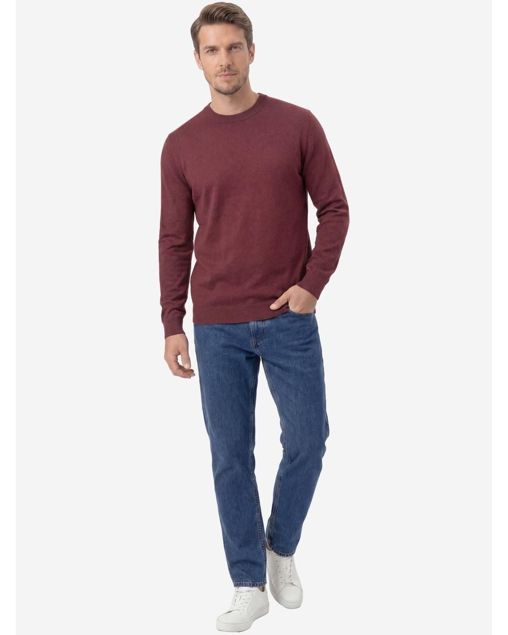 S.oliver Oliver Pullover Basic in Red für Herren