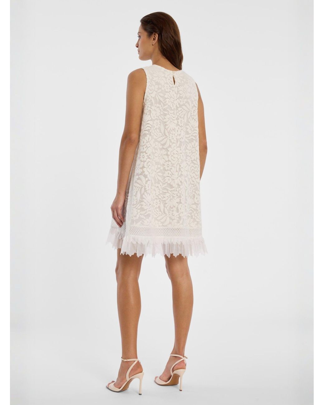 Ana Alcazar White Kleid Dalin