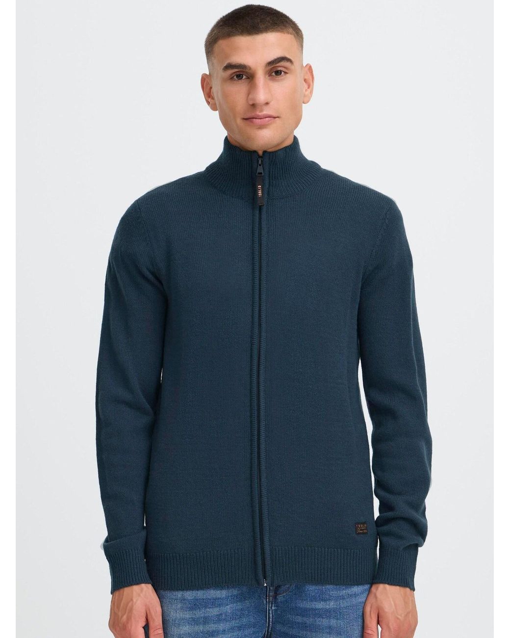 Solid Strickjacke Sdbabal in Blue für Herren