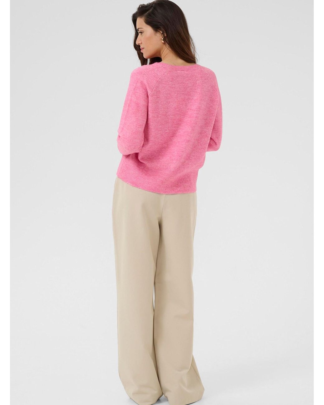 Kaffe Pink Pullover Kaniel