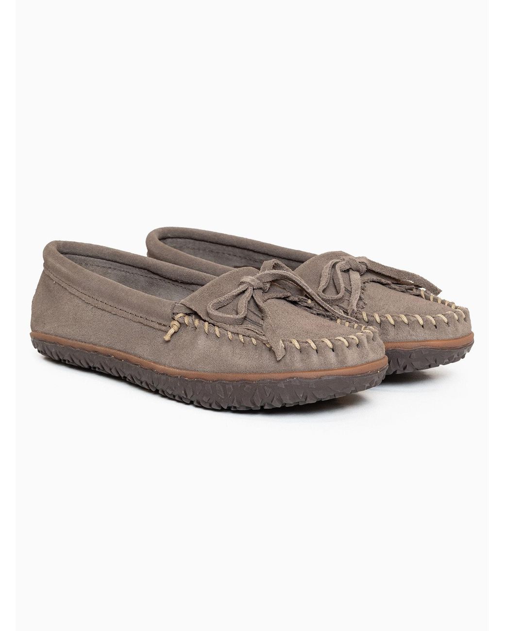 Minnetonka Gray Mokassin Kilty
