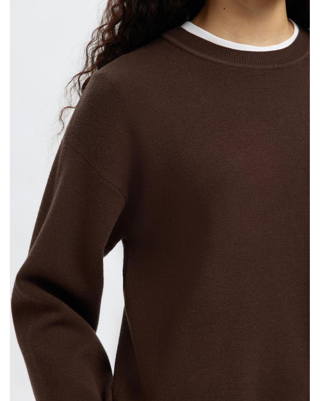 SELECTED Brown Pullover