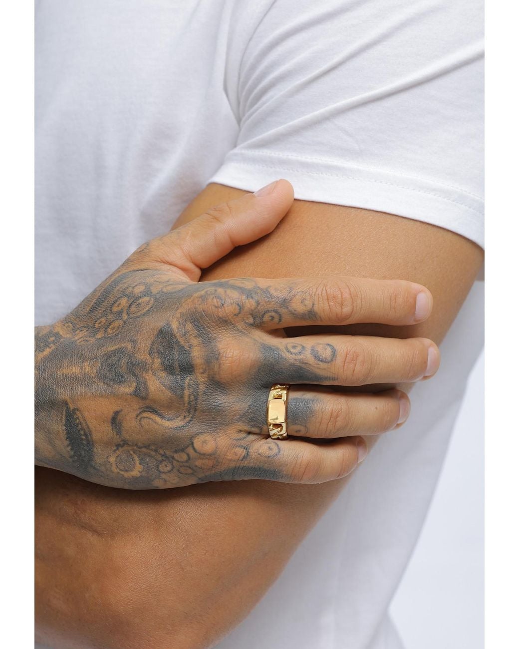 Kuzzoi Ring in Metallic für Herren