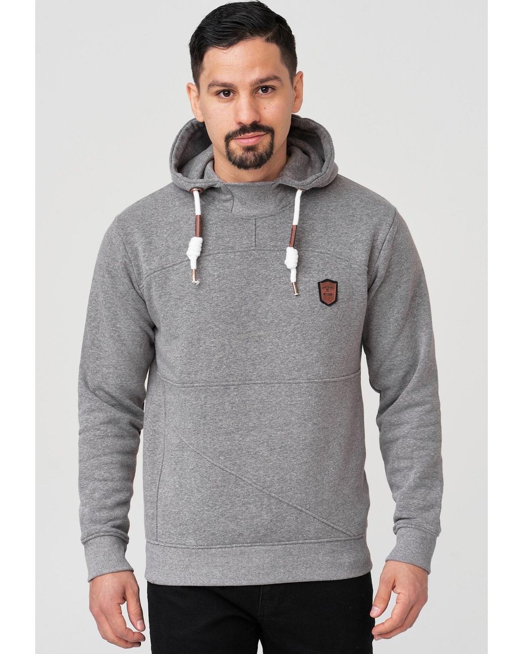 INDICODE Pullover Meza in Gray für Herren