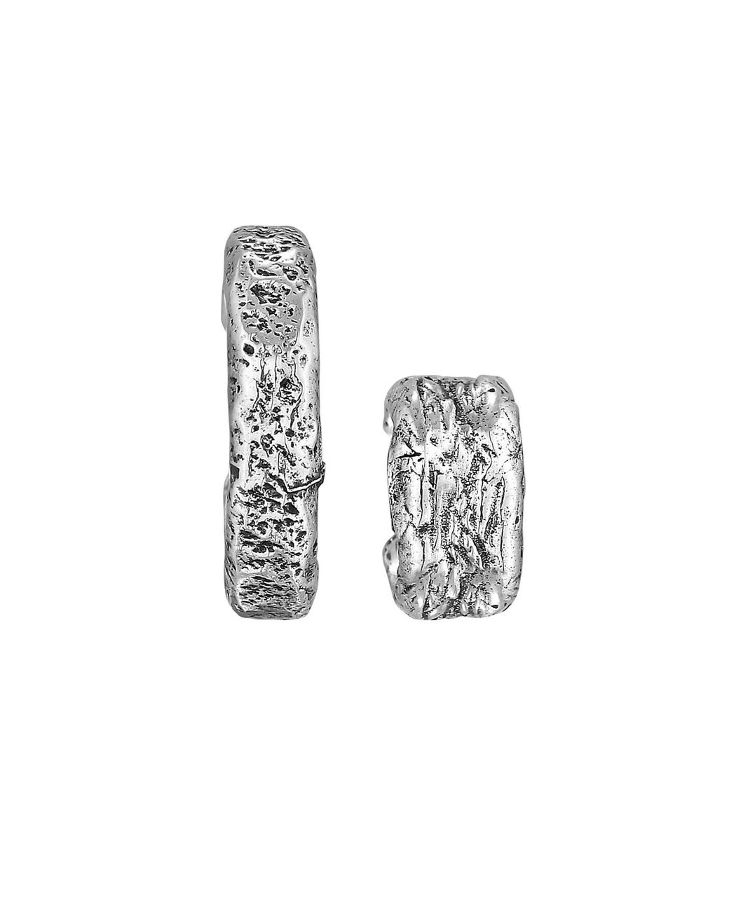 Haze & Glory Ear Cuff Set in White für Herren