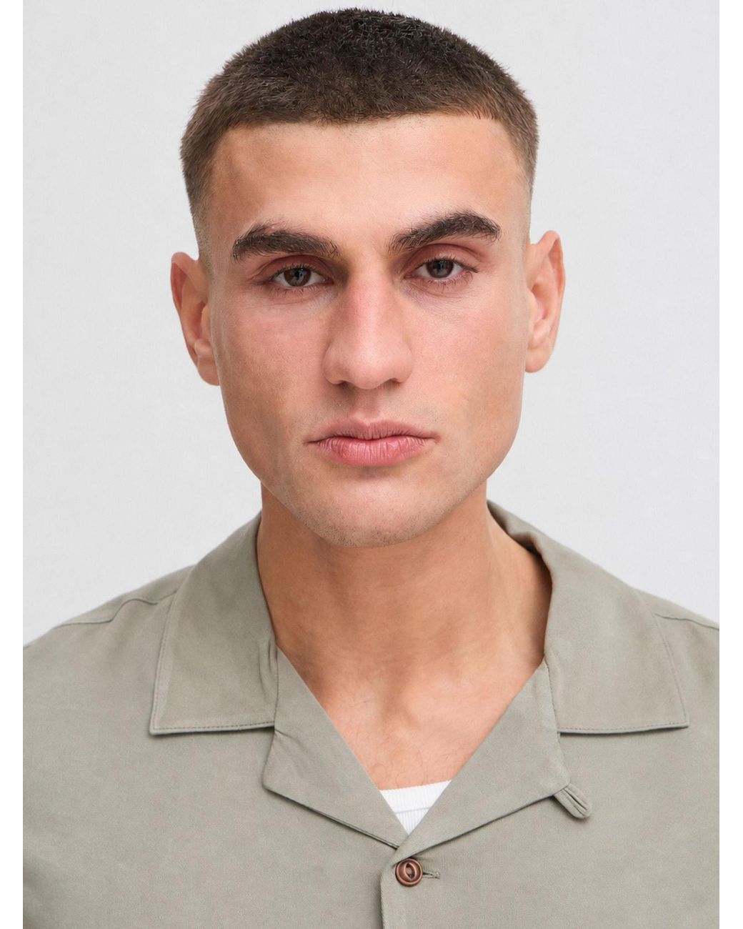 Solid Kurzarmhemd Sdpablo in Gray für Herren