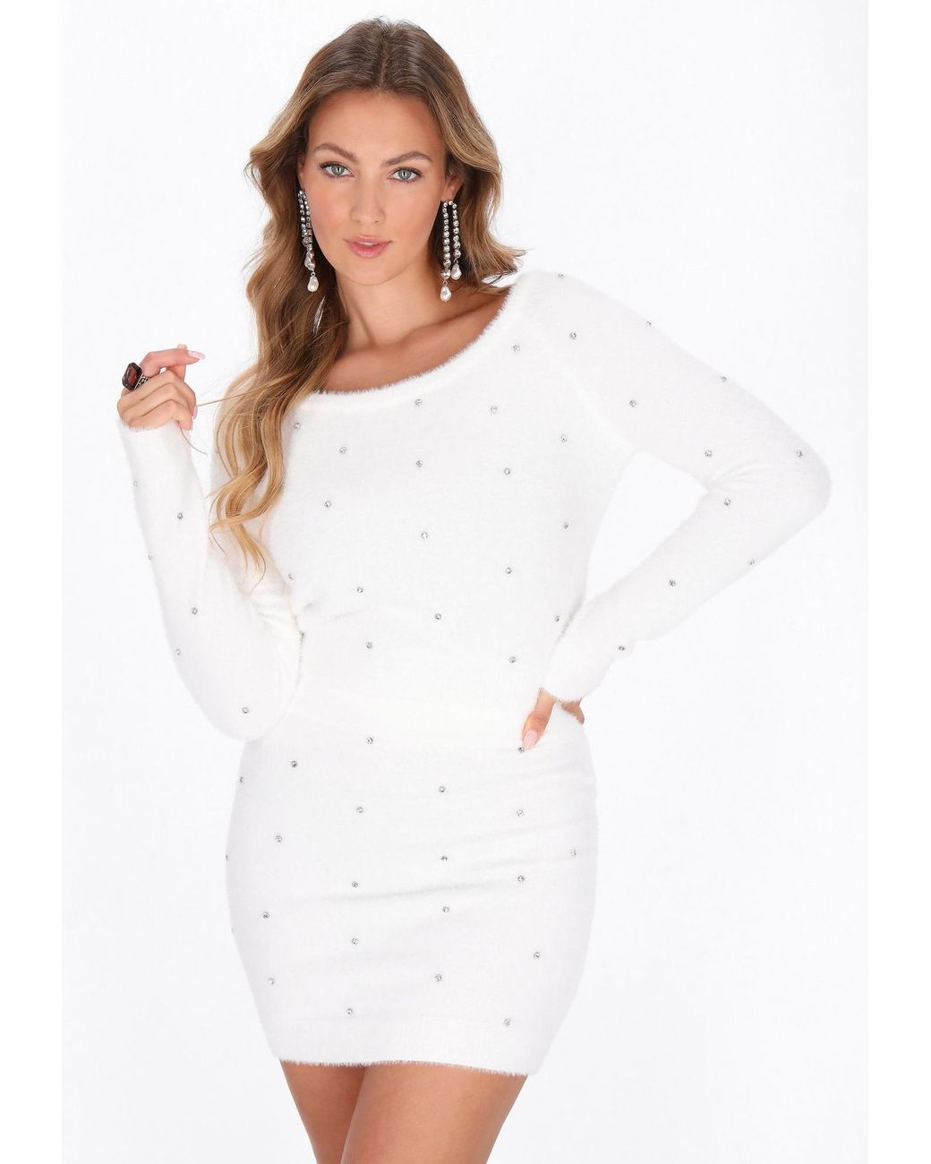 faina White Pullover