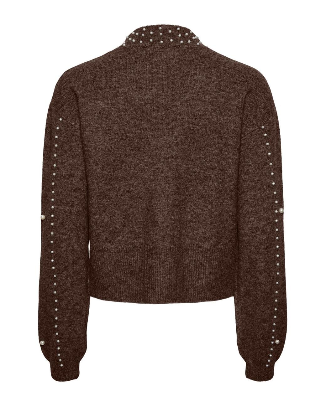 Pieces Brown Pullover Pcrea