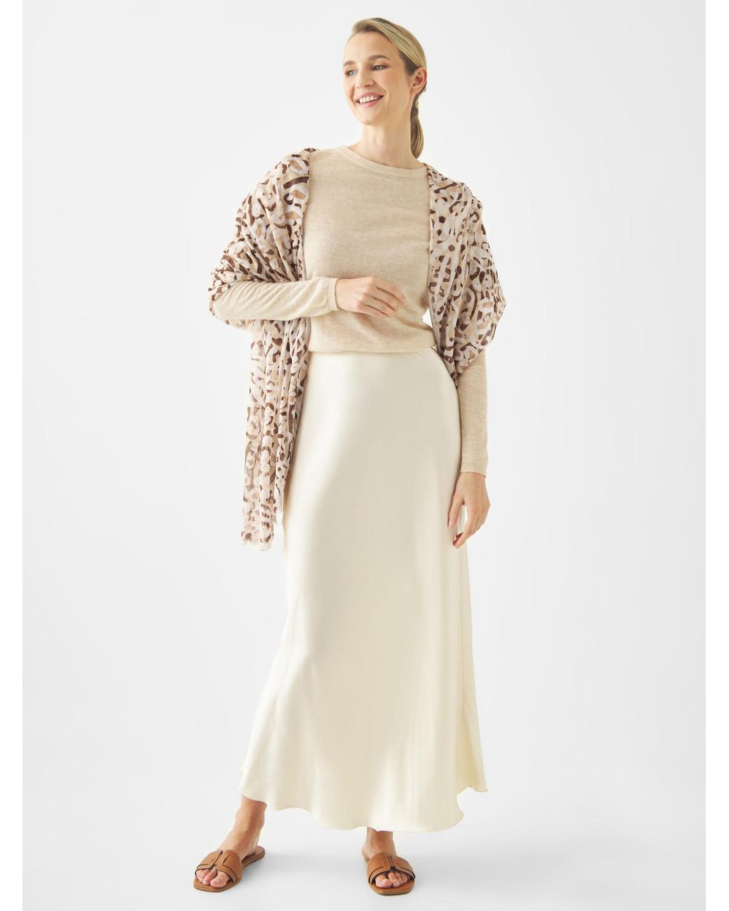 Codello Metallic Schal Tuch Leo-Print