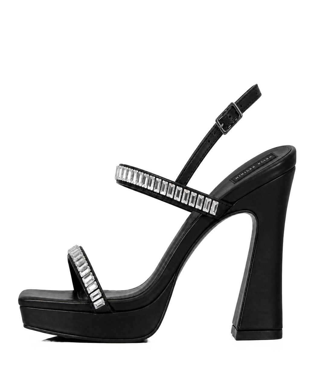 Philipp Plein Black Sandale