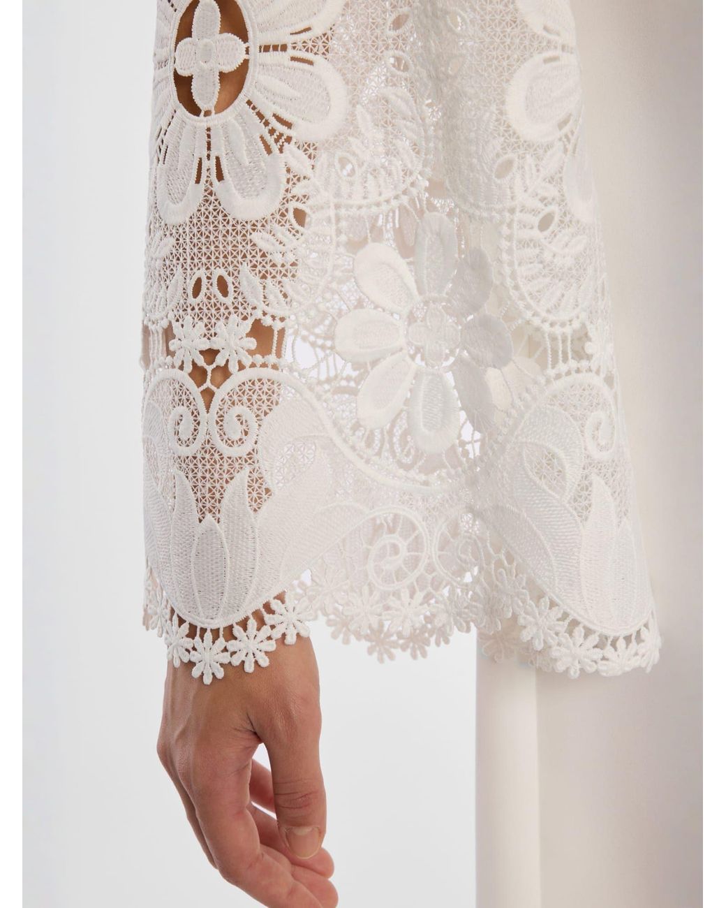 Ana Alcazar White Kleid Daini