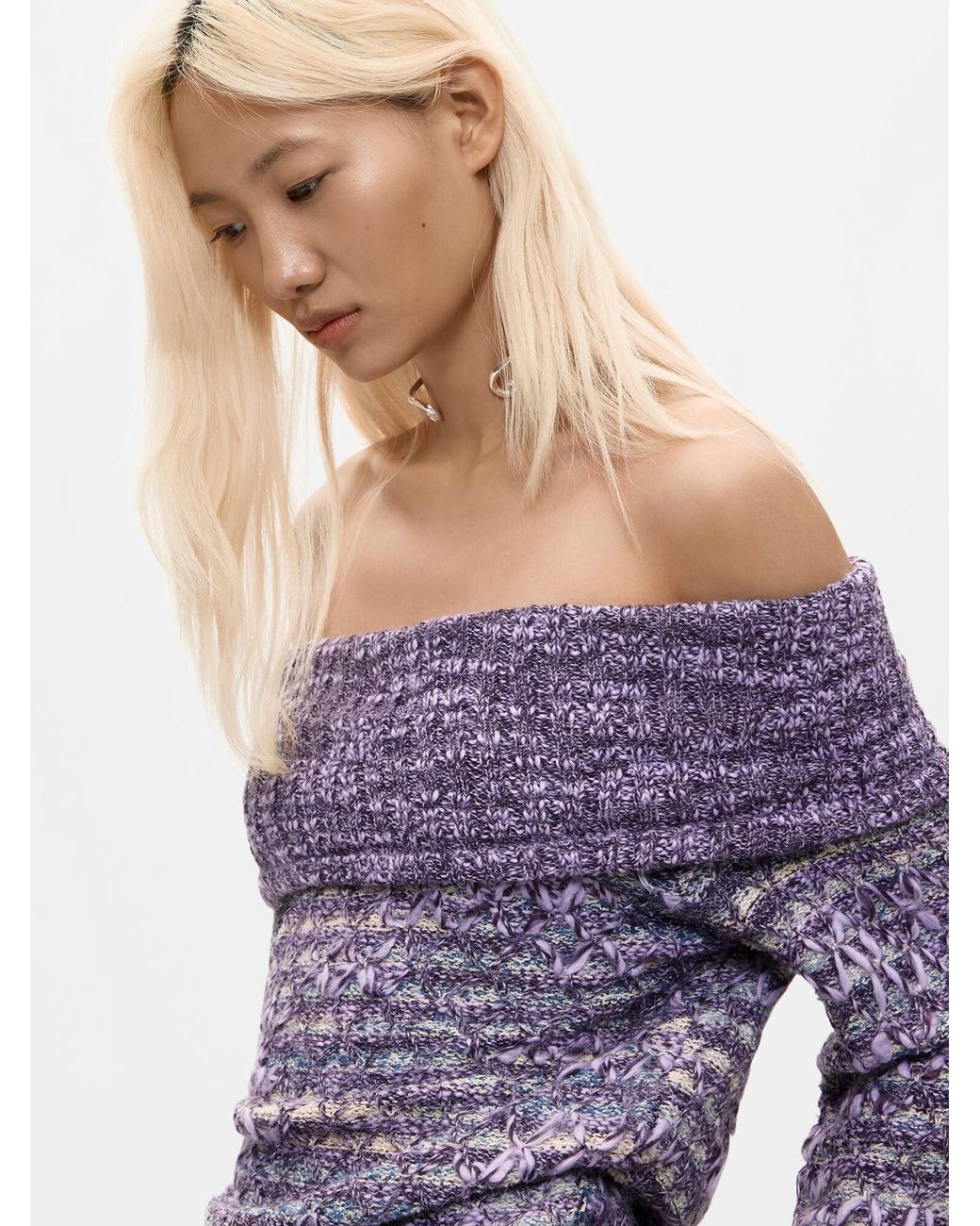 Desigual Purple Pullover