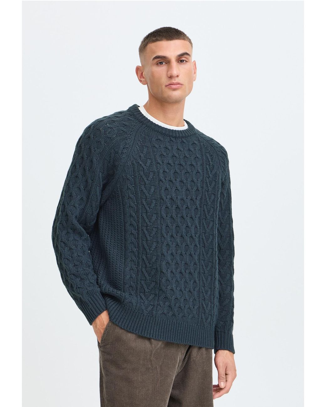 Solid Pullover Sdvukan in Blue für Herren
