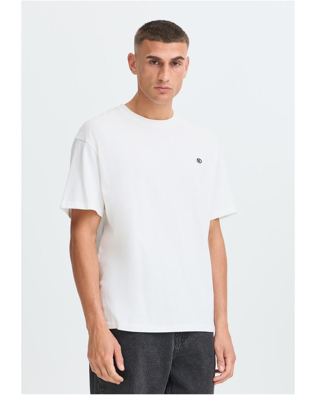 Solid T-Shirt Sdvarron in White für Herren