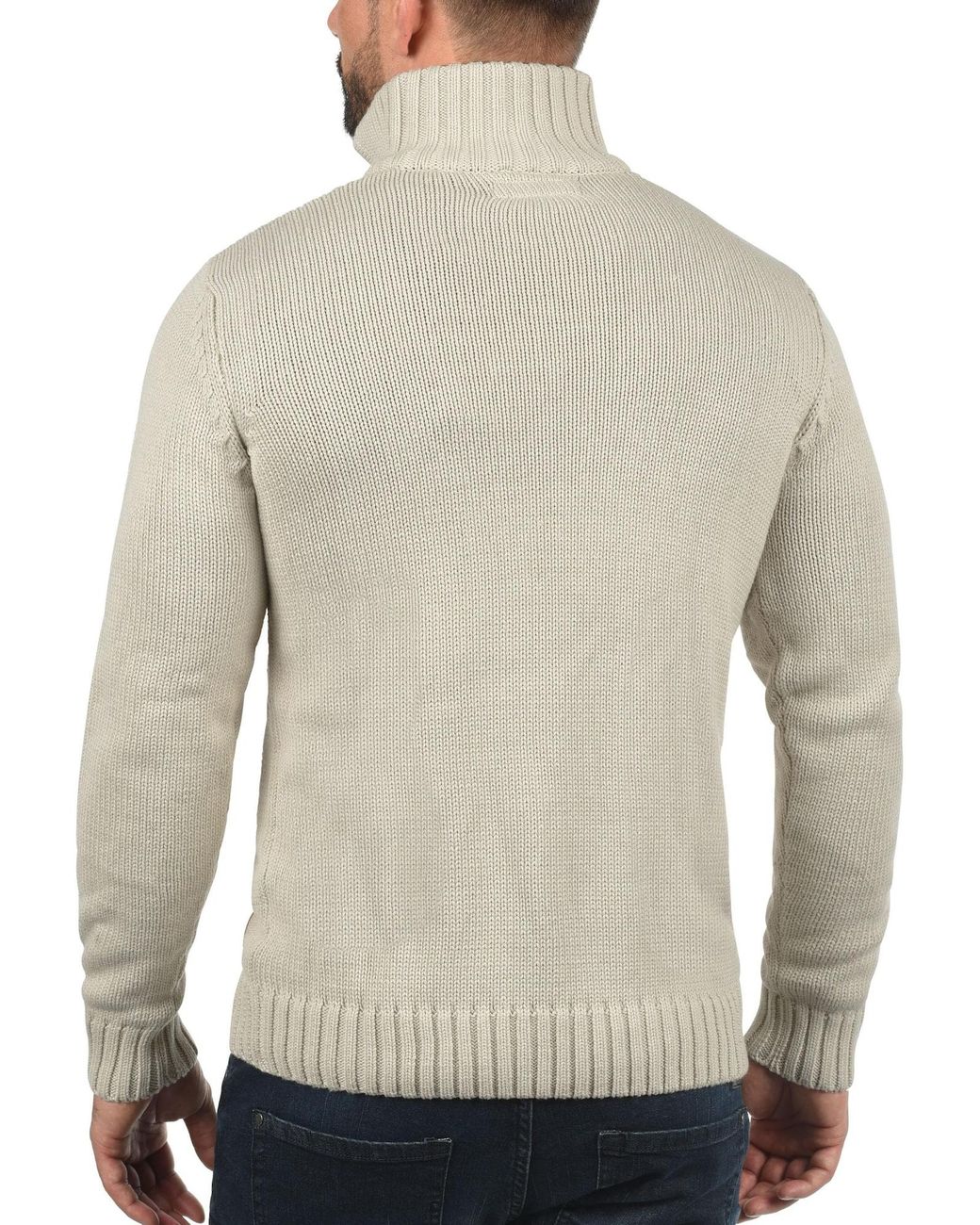 Solid Strickpullover Petro in White für Herren