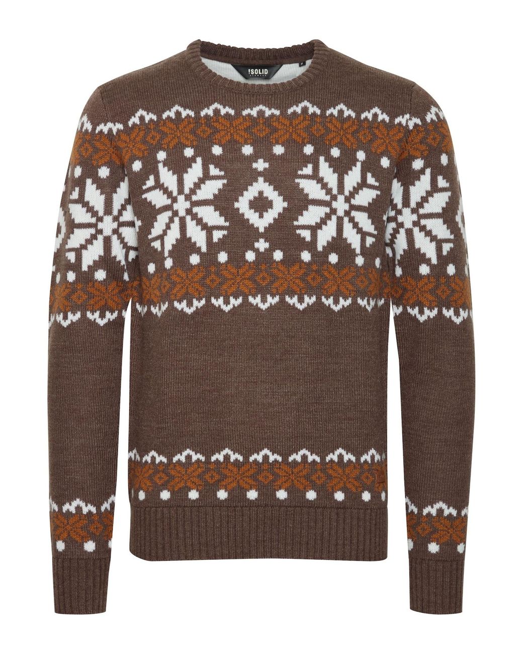 Solid Pullover Norwig in Brown für Herren