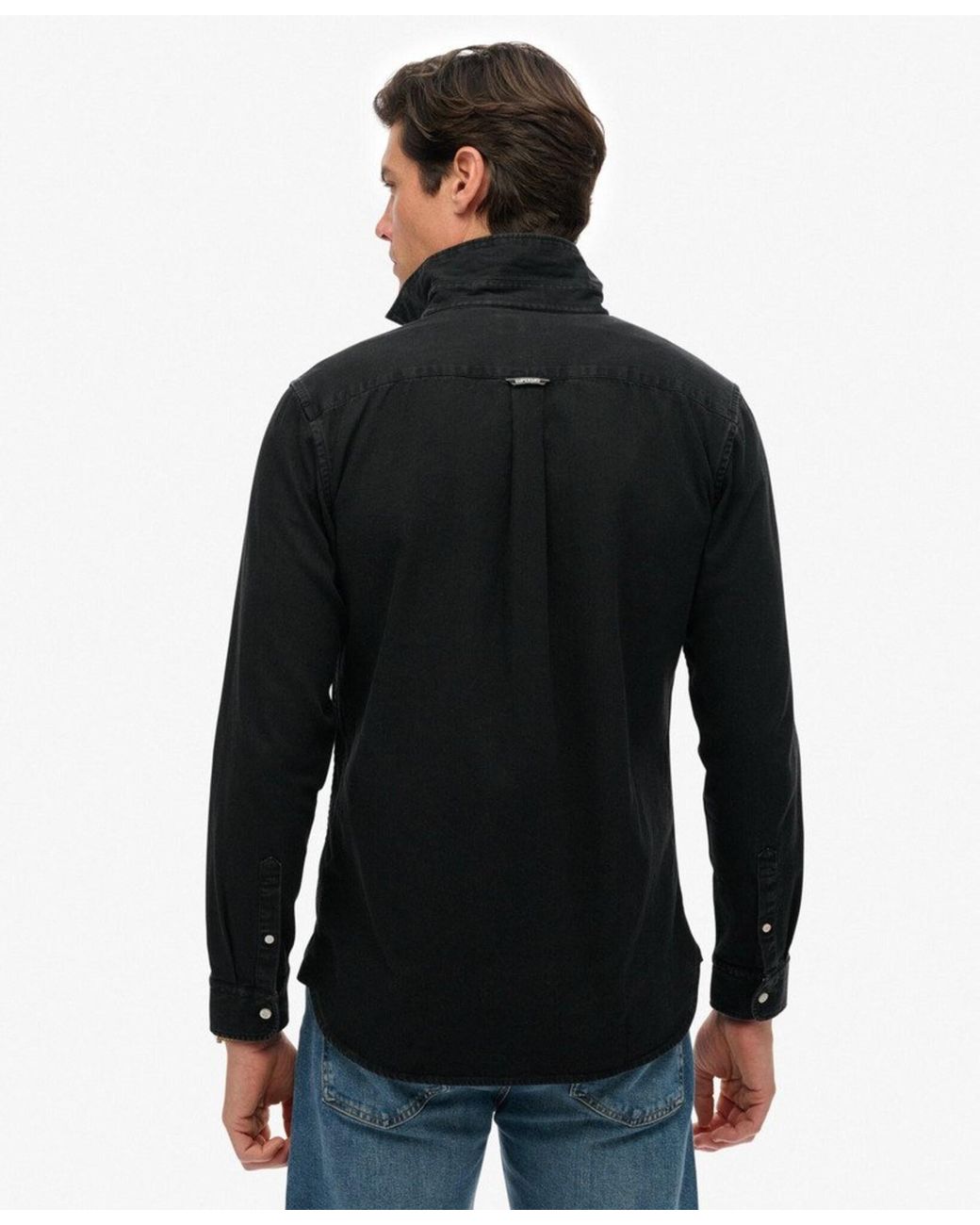 Superdry & Co Hemd Essential in Black für Herren