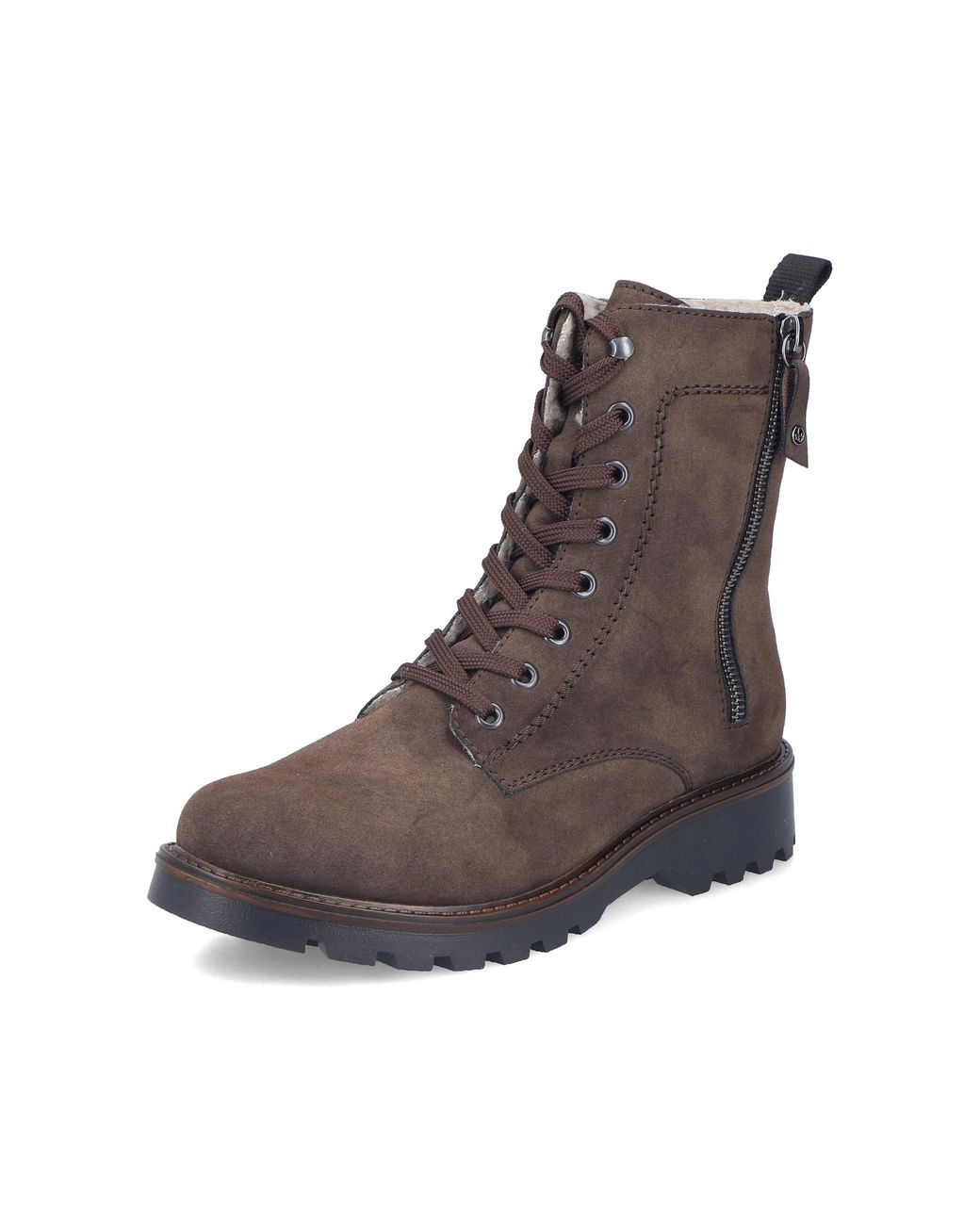 Rieker Brown Schnürstiefelette