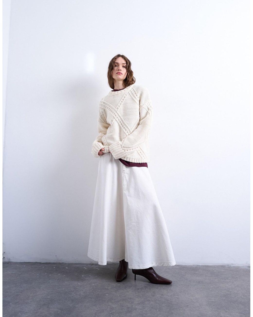 TOPSHOP White Pullover Megan