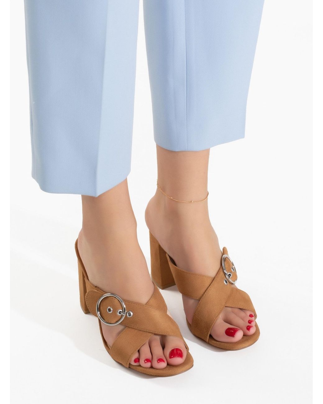 Celena Natural Pantolette Chene
