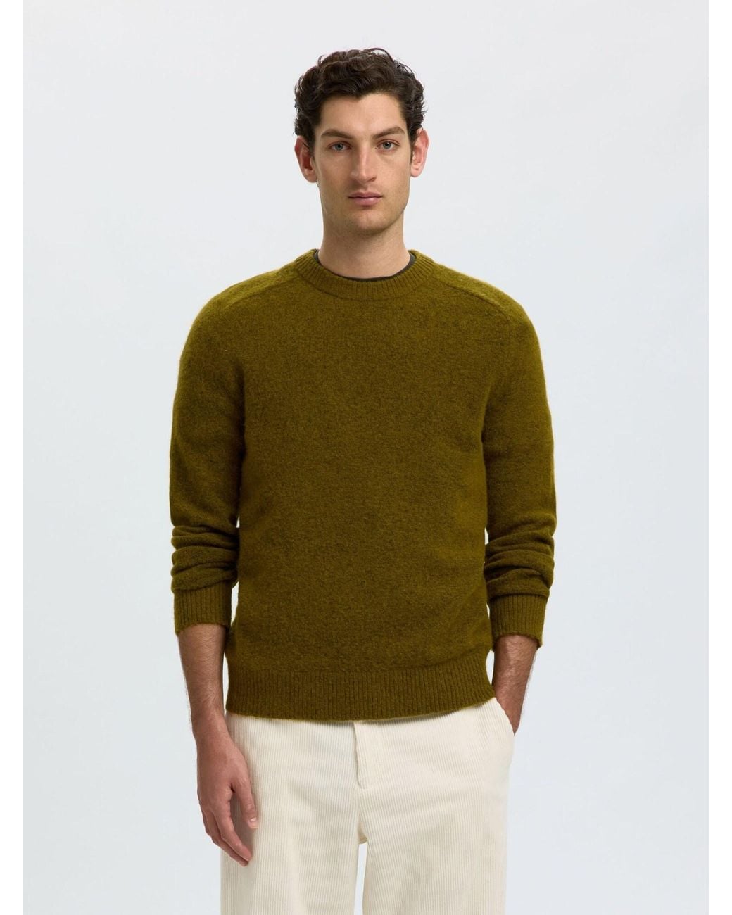SELECTED Pullover 16086699 in Green für Herren