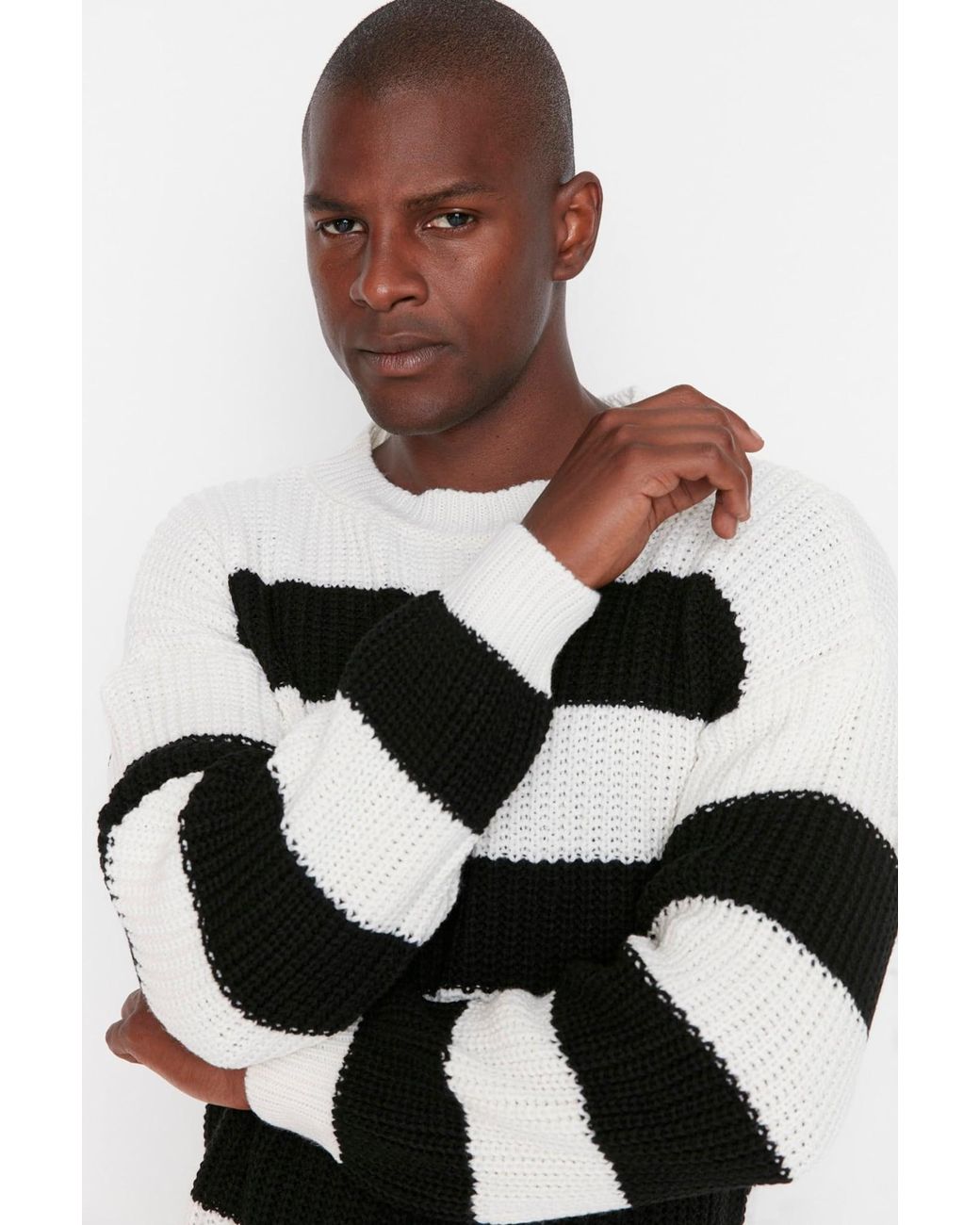Trendyol Pullover in Black für Herren