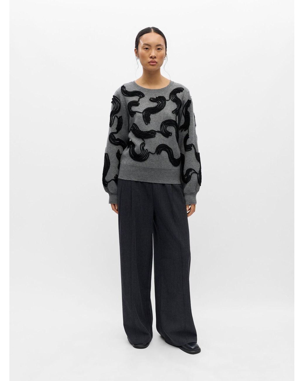 Object Gray Pullover Objfarah