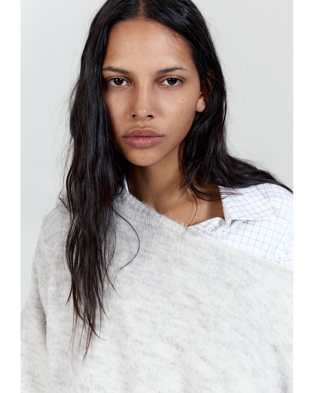 Pull&Bear White Pullover